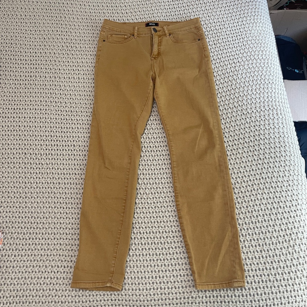 BCBGeneration Women's Mustard Skinny Jeans
